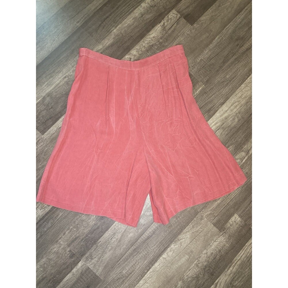 80s Sheri Martin Womens 14 Pant Suit Skorts 2 Piece Rose Pink Y2K Friends Office - Picture 7 of 13